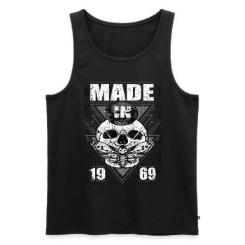 Fabriqué en 1969 Vintage Retro Limited Edition - Débardeur bio Premium Homme - noir - Devant - Michal (187cm)