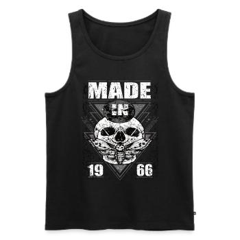 Made in 1966 Vintage Retro Limited Edition - Männer Premium Bio Tank Top - Schwarz - Vorne - AI Model Male 178 light (178cm)
