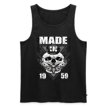 Fabriqué en 1959 Vintage Retro Limited Edition - Débardeur bio Premium Homme - noir - Devant - Michal (187cm)