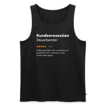 Steuerberater I Examen Finanzen Steuern Motiv für - Männer Premium Bio Tank Top - Schwarz - Vorne - Michal (187cm)