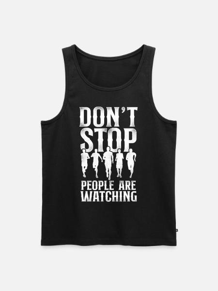 Running Runner Half Marathon - Männer Premium Bio Tank Top - Schwarz