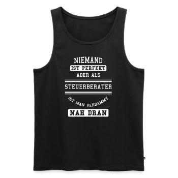 Steuerberater I Examen Finanzen Steuern Motiv für - Männer Premium Bio Tank Top - Schwarz - Vorne - Michal (187cm)