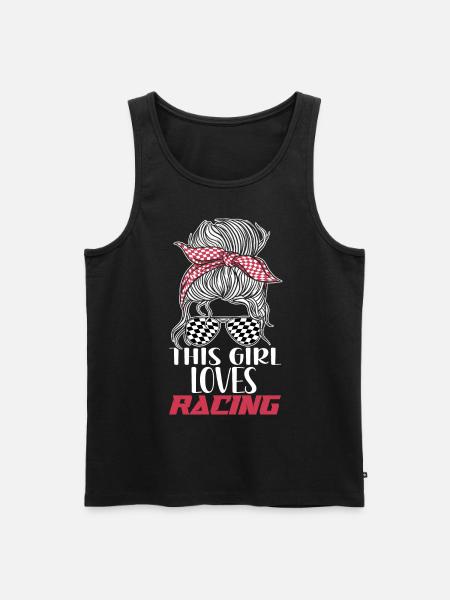Racing Race Sunglasses Girl This - Men's Premium Organic Tank Top - black