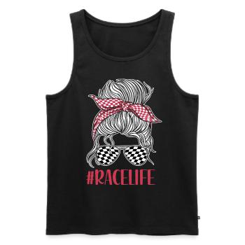 Racing Race Sunglasses Girl - Men's Premium Organic Tank Top - black - Front - AI Model Male 178 light (178cm)