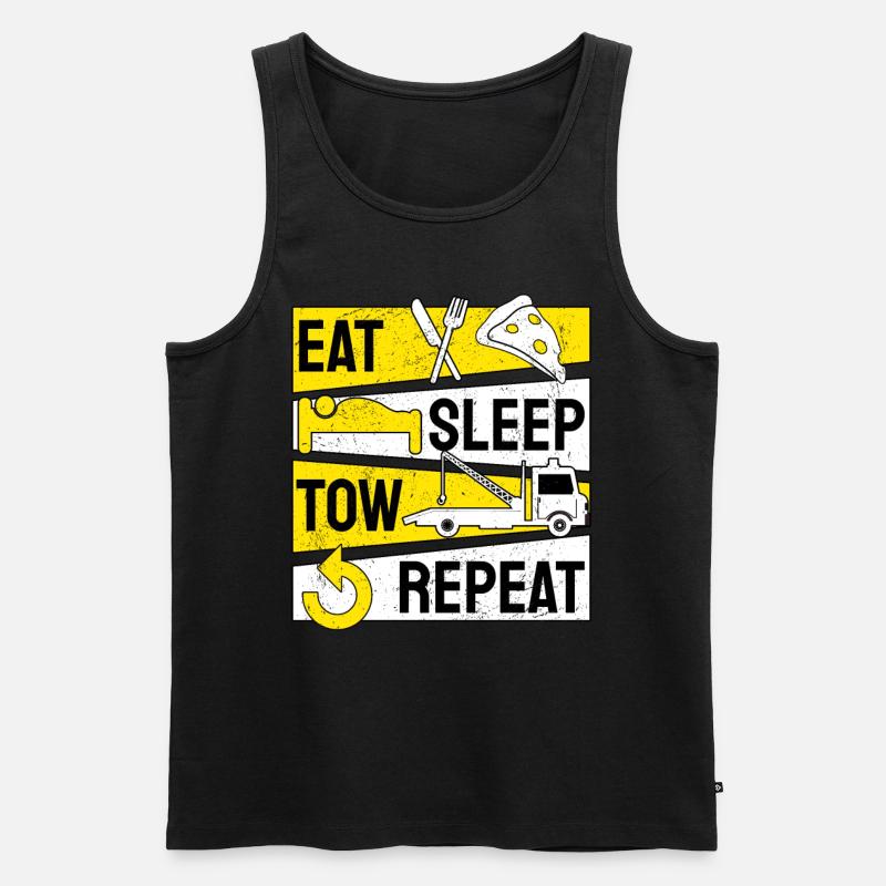 Abschlepper Abschleppdienst Abschleppwagenfahrer - Männer Premium Bio Tank Top - Schwarz