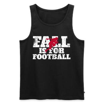 American Football Player Fall Is For Football - Men's Premium Organic Tank Top - black - Front - Michal (187cm)