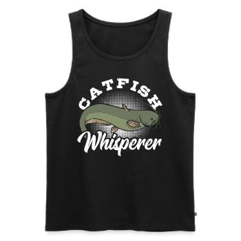 Catfish Whisperer Catfish Fishing Fish Hunting - Männer Premium Bio Tank Top - Schwarz - Vorne - AI Model Male 178 light (178cm)