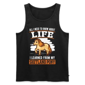 Shetland Pony Shetland Pony Shetty - Débardeur bio Premium Homme - noir - Devant - AI Model Male 178 light (178cm)