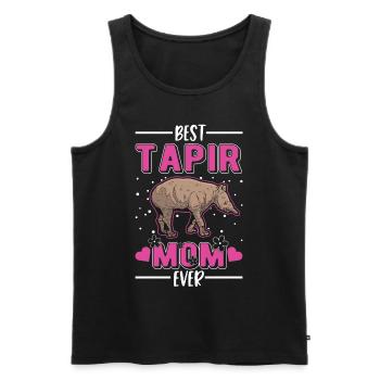 Best Tapir Mom Ever - Männer Premium Bio Tank Top - Schwarz - Vorne - Michal (187cm)
