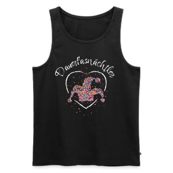 Fasnacht Narr Narrenkappe Karneval Konfetti - Männer Premium Bio Tank Top - Schwarz - Vorne - Michal (187cm)
