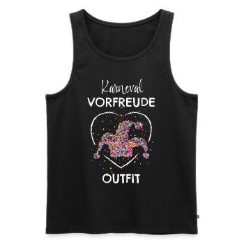 Konfetti Kölner Karneval Fasching Narrenkappe - Männer Premium Bio Tank Top - Schwarz - Vorne - Michal (187cm)