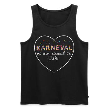 Karneval Fasching Konfetti Kostümersatz Geschenk - Männer Premium Bio Tank Top - Schwarz - Vorne - Michal (187cm)