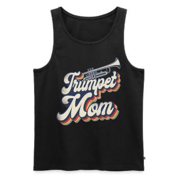 Trompettiste Maman Mère Rétro - Débardeur bio Premium Homme - noir - Devant - Michal (187cm)