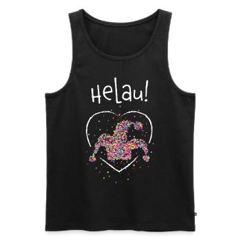 Helau Karneval Fasching Jeck Kostümersatz Geschenk - Männer Premium Bio Tank Top - Schwarz - Vorne - Michal (187cm)