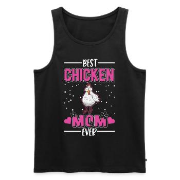 Meilleure maman de poulet jamais Hühner Mama - Débardeur bio Premium Homme - noir - Devant - Michal (187cm)