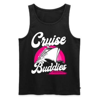 Cruise Ship Vacation Friends Girl - Men's Premium Organic Tank Top - black - Front - Michal (187cm)