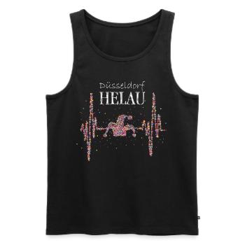 Düsseldorf Helau Karneval Fasching Düsseldorfer - Männer Premium Bio Tank Top - Schwarz - Vorne - Michal (187cm)