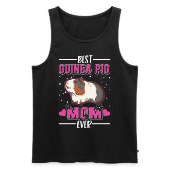 Best Guinea Pig Mom Ever Meerschweinchen Mama - Männer Premium Bio Tank Top - Schwarz - Vorne - Michal (187cm)