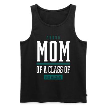 Proud Mom of A Class of 2023 Graduate Gift Senior - Men's Premium Organic Tank Top - black - Front - Michal (187cm)