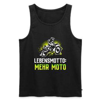Motocross - Männer Premium Bio Tank Top - Schwarz - Vorne - Michal (187cm)