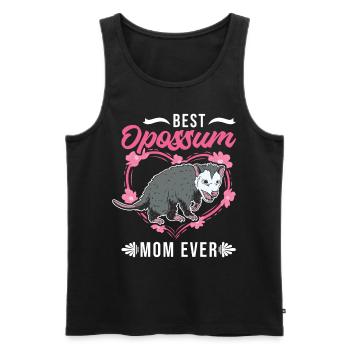 Best Opossum Mom Ever Opossum Mama Beutelratte - Männer Premium Bio Tank Top - Schwarz - Vorne - Michal (187cm)