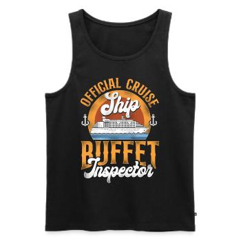 Cruise Ship Vacation Vintage - Männer Premium Bio Tank Top - Schwarz - Vorne - AI Model Male 178 light (178cm)