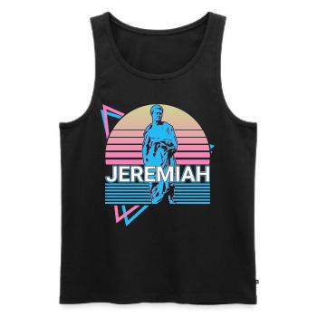 Jeremiah Hebrew prophet weeping prophet jüdi - Men's Premium Organic Tank Top - black - Front - AI Model Male 178 light (178cm)