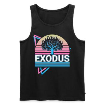 Exodus Brennender Busch Christliches Christentum R - Männer Premium Bio Tank Top - Schwarz - Vorne - AI Model Male 178 light (178cm)