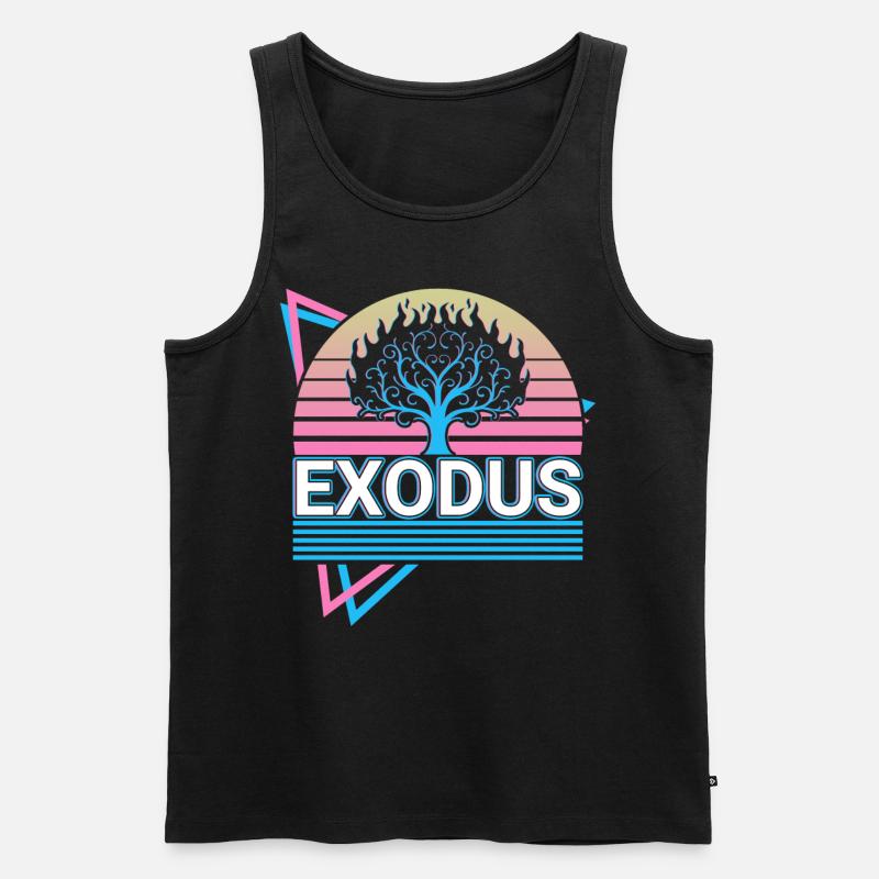 Exode Buisson ardent Christianisme R - Débardeur bio Premium Homme - noir