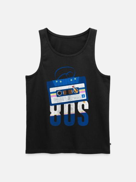 80s 80s Music - Men's Premium Organic Tank Top - black
