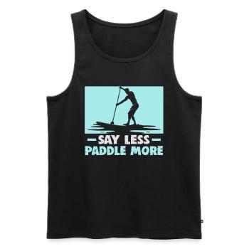 Sup Stand Up Paddle Design Sup Board Paddeln - Débardeur bio Premium Homme - noir - Devant - AI Model Male 178 light (178cm)