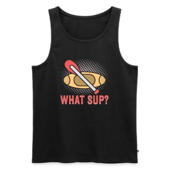 Sup Stand Up Paddle Design Sup Board Paddeln - Débardeur bio Premium Homme - noir - Devant - AI Model Male 178 light (178cm)