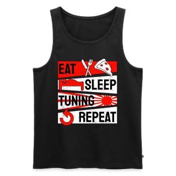 Auto Tuning Tuner Screwdriver Mechanic - Men's Premium Organic Tank Top - black - Front - AI Model Male 178 light (178cm)