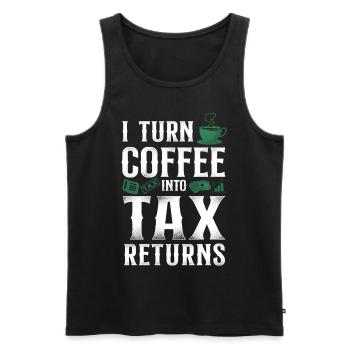 Accountant Bookkeeper Accounting - Männer Premium Bio Tank Top - Schwarz - Vorne - Michal (187cm)