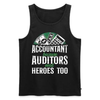 Accountant Bookkeeper Accounting - Männer Premium Bio Tank Top - Schwarz - Vorne - Michal (187cm)