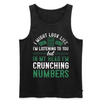Accountant Bookkeeper Accounting - Männer Premium Bio Tank Top - Schwarz - Vorne - Michal (187cm)
