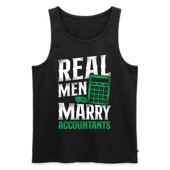 Accountant Bookkeeper Marriage - Männer Premium Bio Tank Top - Schwarz - Vorne - Michal (187cm)