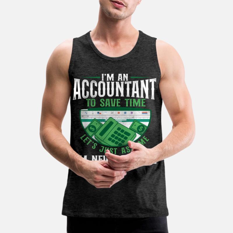 Comptable Comptable Comptable Comptabilité Débardeur bio Premium Homme