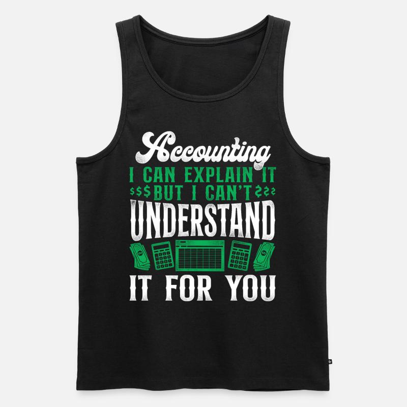 Comptable Comptable Comptable Comptabilité - Débardeur bio Premium Homme - noir