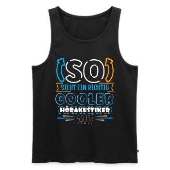Hörakustiker Akustiker - Männer Premium Bio Tank Top - Schwarz - Vorne - Michal (187cm)