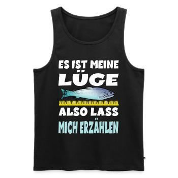 Es Ist Meine Lüge Also Lass Mich Erzählen für - Männer Premium Bio Tank Top - Schwarz - Vorne - AI Model Male 178 light (178cm)