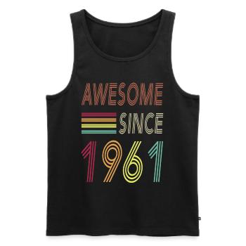 Awesome since 2016 - Männer Premium Bio Tank Top - Schwarz - Vorne - AI Model Male 178 light (178cm)