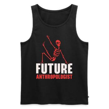Future Anthropologist Science Anthropology - Men's Premium Organic Tank Top - black - Front - AI Model Male 178 light (178cm)