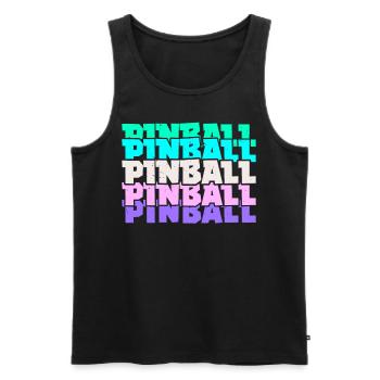Pinball Arcade Games Video Game Games Gamer - Men's Premium Organic Tank Top - black - Front - Michal (187cm)