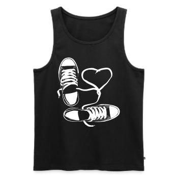 Schuh Schuhe Sportschuh Sneaker Halbschuh - Männer Premium Bio Tank Top - Schwarz - Vorne - Michal (187cm)