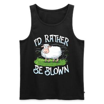 I'D Rather Be Blown für einen Ostsee und Nordsee - Männer Premium Bio Tank Top - Schwarz - Vorne - AI Model Male 178 light (178cm)