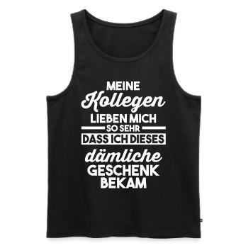 Abschied Arbeitskollege Neuer Job Jobwechsel - Männer Premium Bio Tank Top - Schwarz - Vorne - AI Model Male 178 light (178cm)