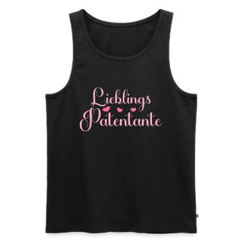 Lieblingspatentante Patenkind Baby Patentante - Männer Premium Bio Tank Top - Schwarz - Vorne - Michal (187cm)