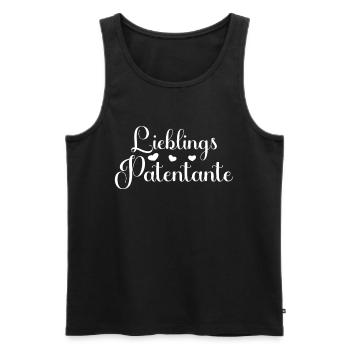 Lieblingspatentante Patenkind Baby Patentante - Männer Premium Bio Tank Top - Schwarz - Vorne - Michal (187cm)
