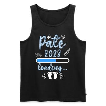 Stolzer frischgebackener Patenonkel Patenkind - Männer Premium Bio Tank Top - Schwarz - Vorne - Michal (187cm)